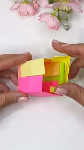 Easy Paper Cube - No Glue 🧊 #paper #craft #DIY #craftidea #hobby #origami #papercube | Craft Hack