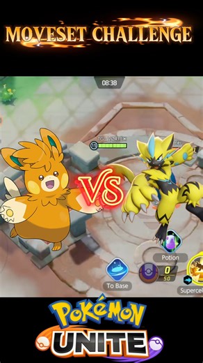 PAWMOT VS ZERAORA || ULTIMATE MOVESET CHALLENGE 💫 #pokemonunite #pokemon