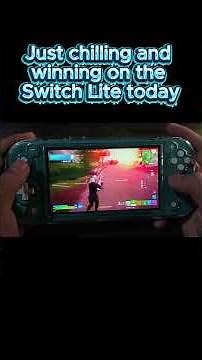 Just chilling and winning on the Switch Lite today 😊 #FortniteShorts