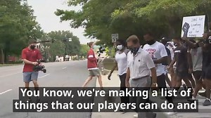 Coach Nick Saban is responding to praise and criticism after leading Alabama Football players on a Black Lives Matter March this week: "We're not letting this die." https://bit.ly/2GmarwB | ABC 33/40