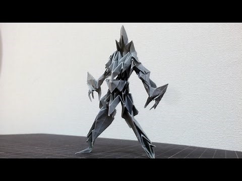 How to make Origami Robot2 折り紙ロボットのおりかた2