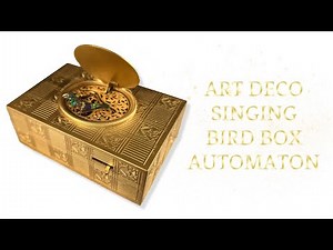 Antique Art deco Singing Bird Box Automaton