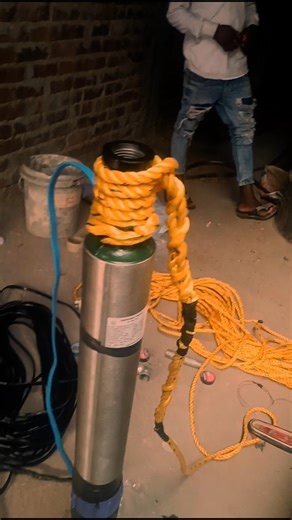 1 HP sumersible pump install. #shortvideo #reelsinstagram #vlog #submersiblepump #experiment