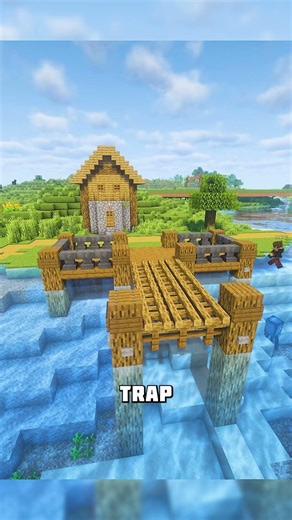 Several ways to build a beautiful pier in Minecraft #shorts