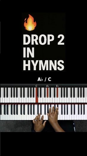 Drop 2 Chords Piano Tutorial | Gospel Piano Hymns for Beginners - Part 2