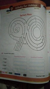 Complete the table for greatest and smallest numbers for given ... | Filo