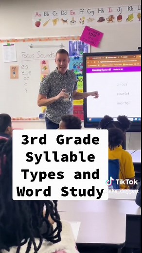 Engaging 3rd Grade Lesson on Syllable Types
