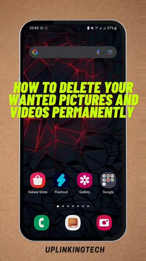how to delete your pictures and videos permanently #phone #tricks #foryou