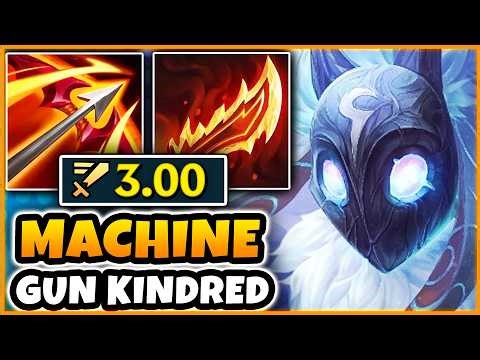 Kindred Jungle but I'm a Machine Gun that can 1V5... (3.00 ATTACK SPEED)
