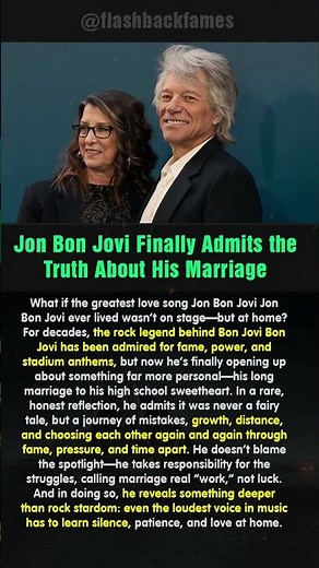 Jon Bon Jovi Finally Admits the Truth About His Marriage #shorts