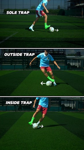 SOLE TRAP vs INSIDE TRAP vs OUTSIDE TRAP ⚽️. #football #footballskills #Soccer #soletrap #insidetrap #outsidetrap #worldcup @highlight | Vikash Hwbm