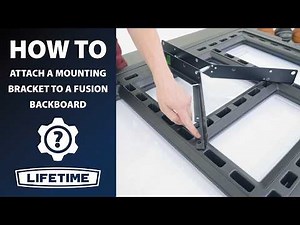 How to Attach a Mounting Bracket to a Fusion Backboard | Lifetime How To Video