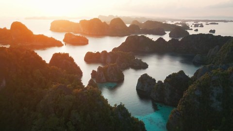 Drone Views of Raja Ampat: Indonesia's Hidden Gem