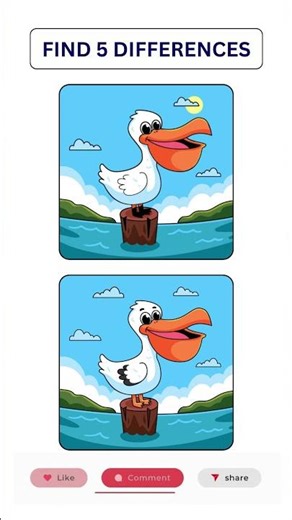 Only 10% Can Find All 5 Differences | Visual Puzzle Challenge #shorts