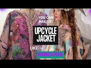DIY/TUTORIAL MAKE A PATCHWORK, VINTAGE, BOHEMIAN, JACKET FROM AN UPCYCLED SHIRT