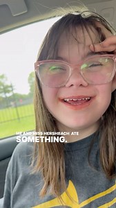 #tbt to Ruby making it pretty obvious what she had for snack 😆 What’s your guess? This girl is so fun!! 😆❤️#afterschoolchatswithruby | RubysRainbow.org