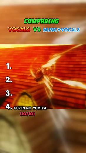Anime Vocal Showdown: Guren no Yumiya vs. Music Vocals