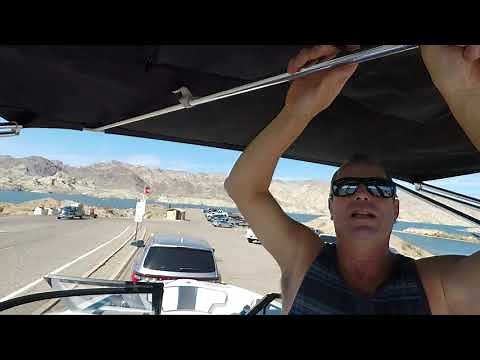 Scarab Bimini top install