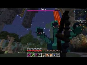Minecraft Twilight Forest Hydra Boss Battle!