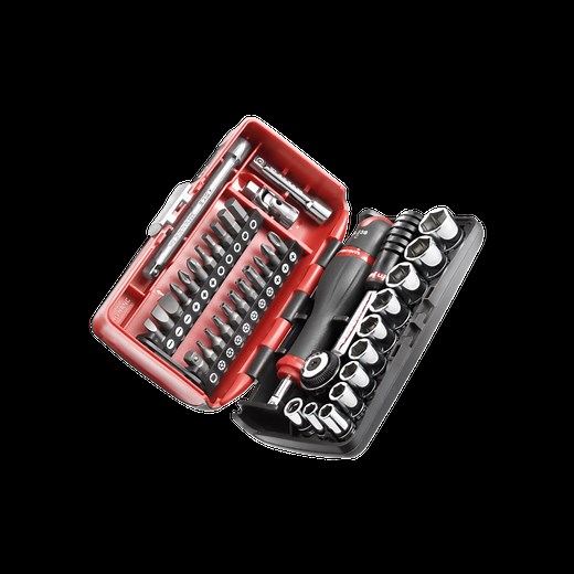 R2NANOPB | COFFRET FACOM CLIQUET   DOUILLES 1/4'' 6 PANS - BOITE NANO - FACOM