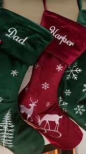 Christmas Stockings Velvet Holiday Décor Stocking Christmas Décor Personalized Dog Stocking Custom Stockings Red and Green Christmas Holiday - Etsy