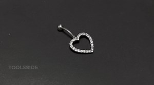 Watch Heart Reverse Belly Button Rings on Amazon Live