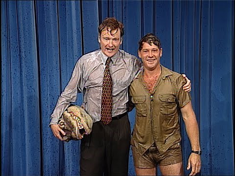 Conan and Steve Irwin Wrestle a Crocodile | Late Night with Conan O’Brien