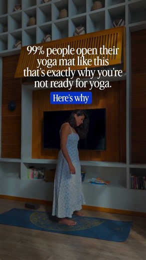 99% people open their Yoga Mat like this that's exactly why you're not ready for Yoga