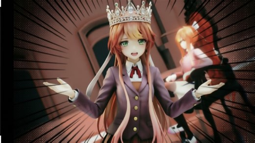 [MMD/DDLC]莫妮卡“加冕为王” · 《KING》