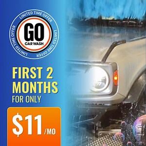 🚗 Premium Clean for Just $11! 🚗 ✨ Enjoy a high-quality wash at a low price! ✅ Quick, easy, and effective ✅ No long-term commitment – just drive in & go! ✅ Keep your car looking its best for less 📲 Tap below to shine up your ride! | GO Car Wash