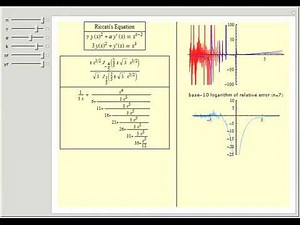 Riccati Differential Equation with Continued Fractions