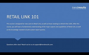 Introduction to Walmart's Retail Link Reporting System
