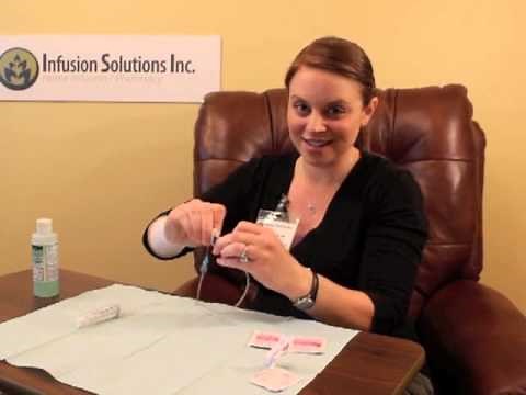 Flushing a peripheral access line