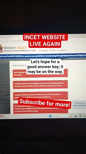 Incet website live again incet answer key update #incet