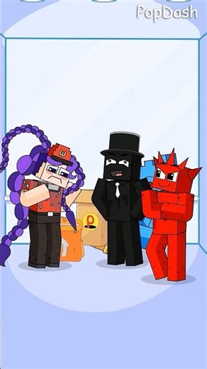 Lilly Lovebraids Was Kicked Out of the Elevator… Then Huggy Wuggy Took Revenge #minecraft #shorts