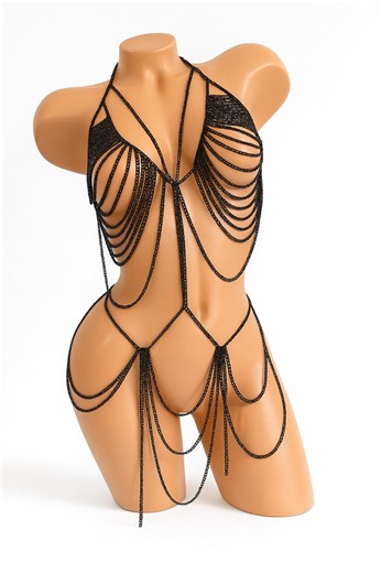 Adjustable Body Chain Harness – Festival Rave Body Jewelry - Etsy