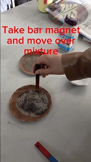 Separate the given mixture of iron fillings and sand by physical method | 9th practical | #viral