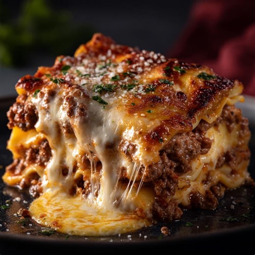 Easy Recipe Classic Meat Lasagna : Recipe Download PDF - Etsy