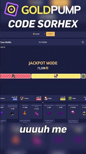 NICE ONE BABY #goldpump #rbxgold