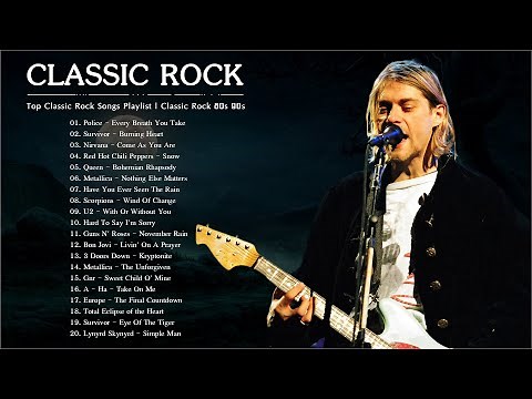 Top 20 Rock Music 🎇📻 Classic Rock Songs Playlist 80s and 90s🎇📻📻