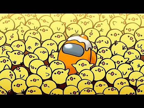 Among Us Shorts "LOBBY" (Orange and Eggs)
