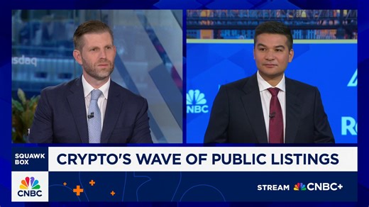 Watch CNBC's full interview with American Bitcoin co-founder Eric Trump and Hut 8 CEO Asher Genoot