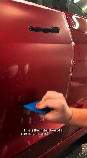 Satisfying Car Paint Protection Film Installation | PPF Squeegee Bubble Removal Process