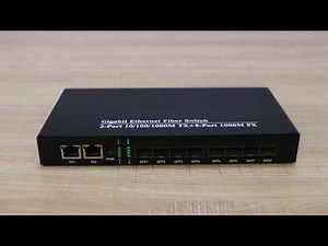 SFP Switch （full gigabit）8 fiber port 2 RJ45 port