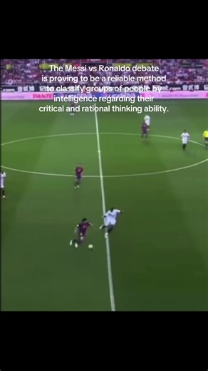 Generally they lack both rational and critical thinking skills. It is down to belief perseverance and comfirmation bias, while also being absent of any real evaluation skills, which allow you to come to actual critical and rational conclusions, regardless of your prior beliefs. I’m happy to explain to anyone what confirmation bias and belief persitance mean. #messi #ronaldo #goatdebate #ego #confirmationbias