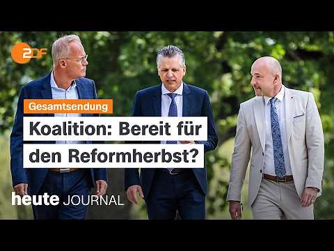 heute journal from 08/27/2026: Flash flood in Nepal, Union and SPD planning reforms, state elections