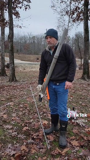 Installing Polywire on Fiberglass Rods for Temporary Electric Fence