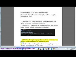 Ditty.it replacement for PC: Top 7 Ditty It alternatives.