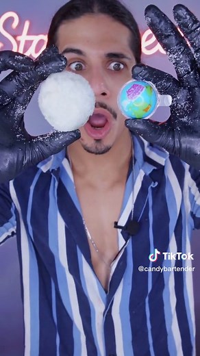 Extreme Sour Wax Candy Planet Gummy ASMR Review