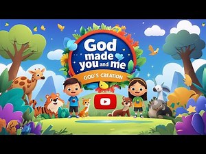 God Made You and Me (Creation Song) |Christian kids music video